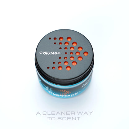 Aqua Fresh gel car air freshener lid on with freshness seal — Overtake Scents