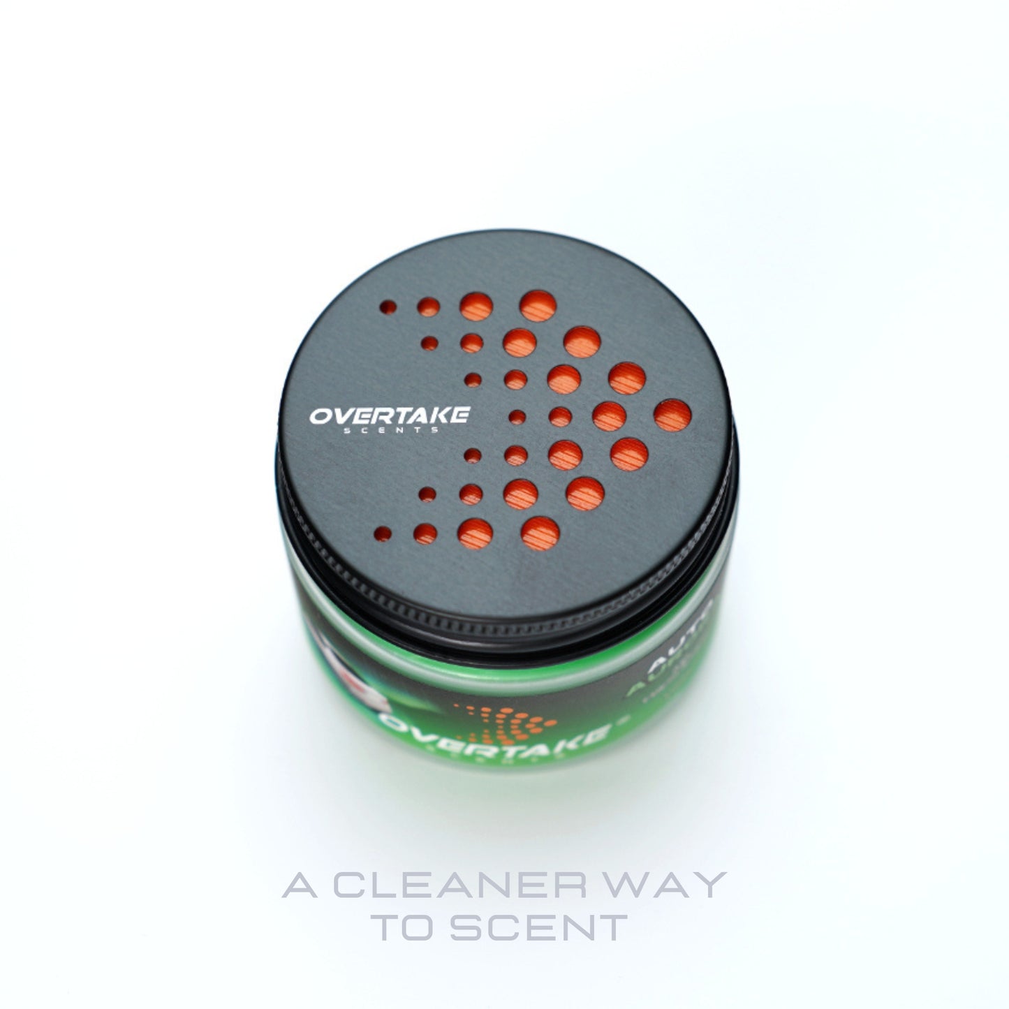 Auto Aurora gel car air freshener lid on with freshness seal — Overtake Scents
