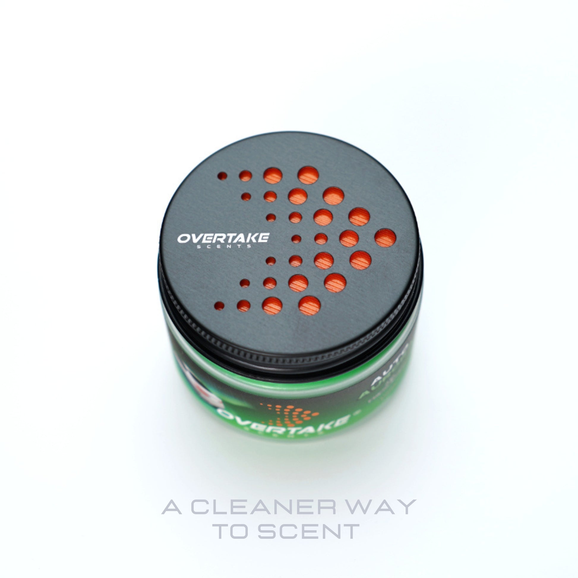Auto Aurora gel car air freshener lid on with freshness seal — Overtake Scents