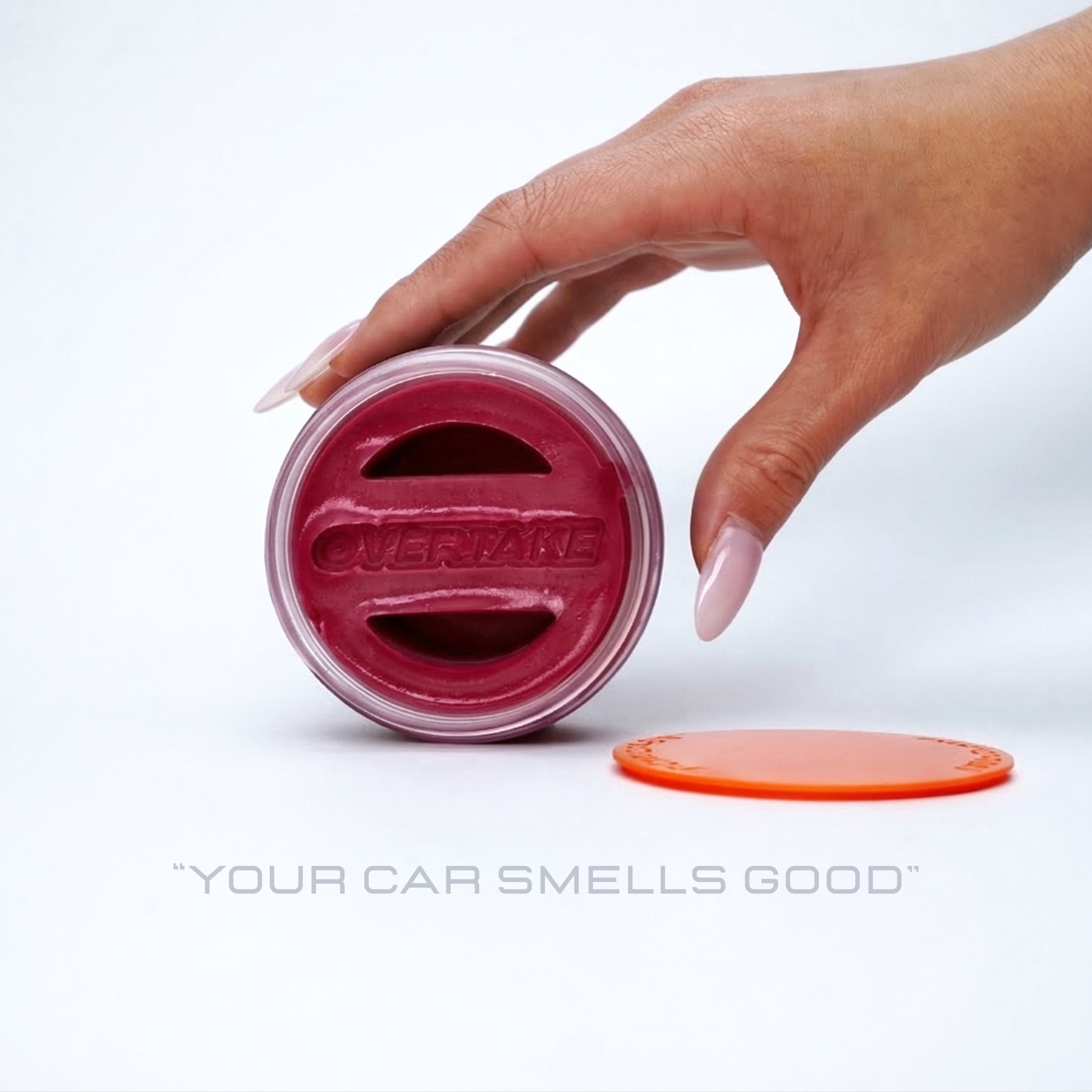 Berry Chill gel car air freshener front view — Overtake Scents Melbourne