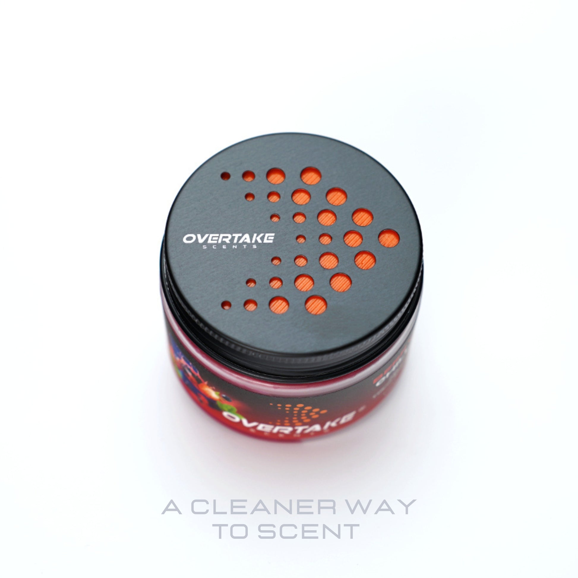 Berry Chill gel car air freshener lid on with freshness seal — Overtake Scents