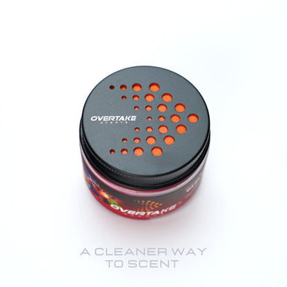 Berry Chill gel car air freshener lid on with freshness seal — Overtake Scents