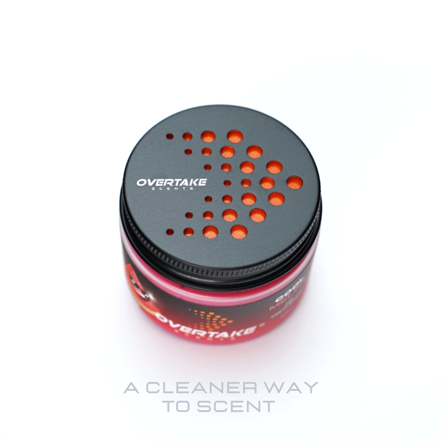 Cool Melon gel car air freshener lid on with freshness seal — Overtake Scents
