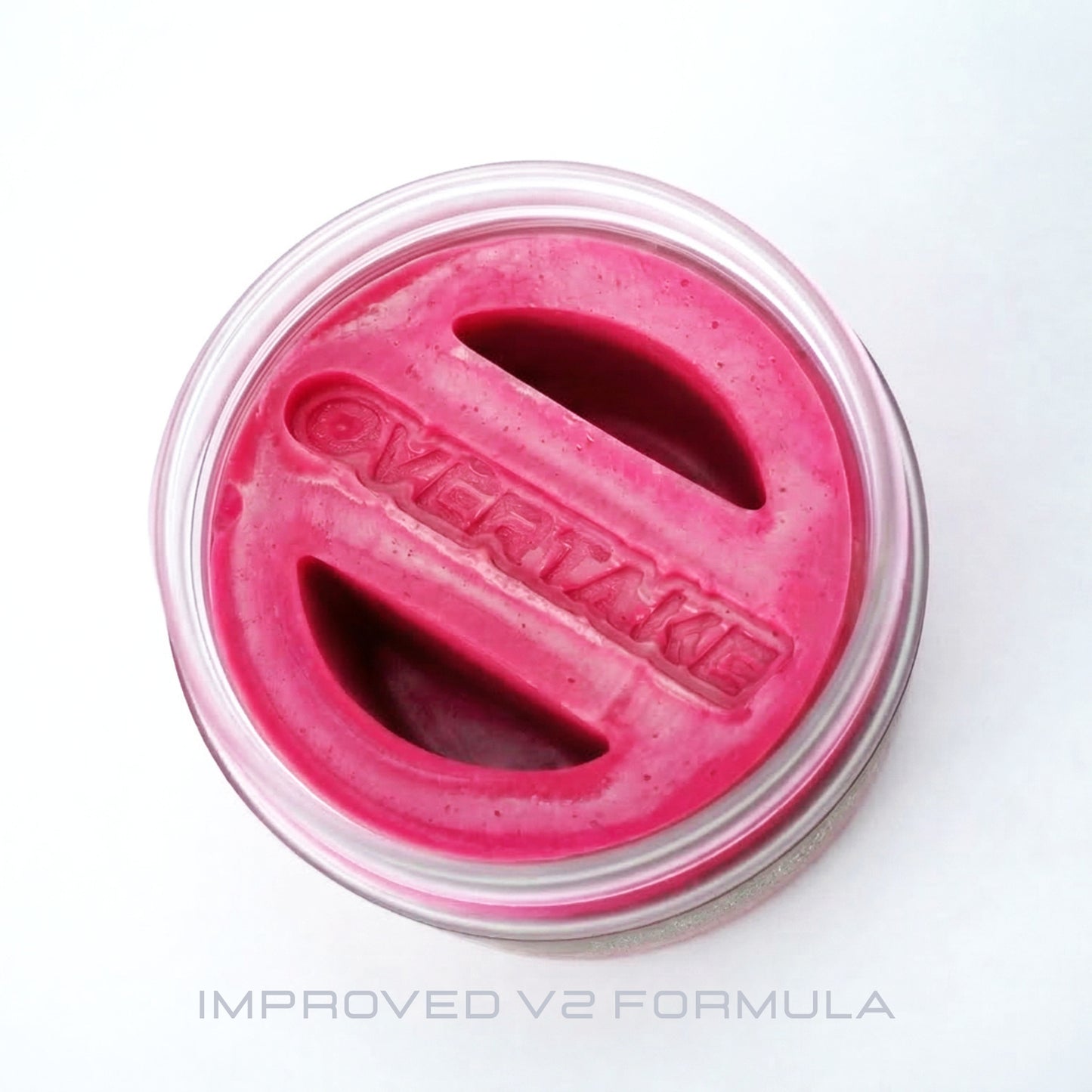 Cool Melon gel car air freshener top-down view of gel — Overtake Scents