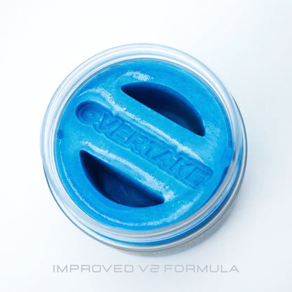 JDM Fizz gel car air freshener top-down view of gel — Overtake Scents
