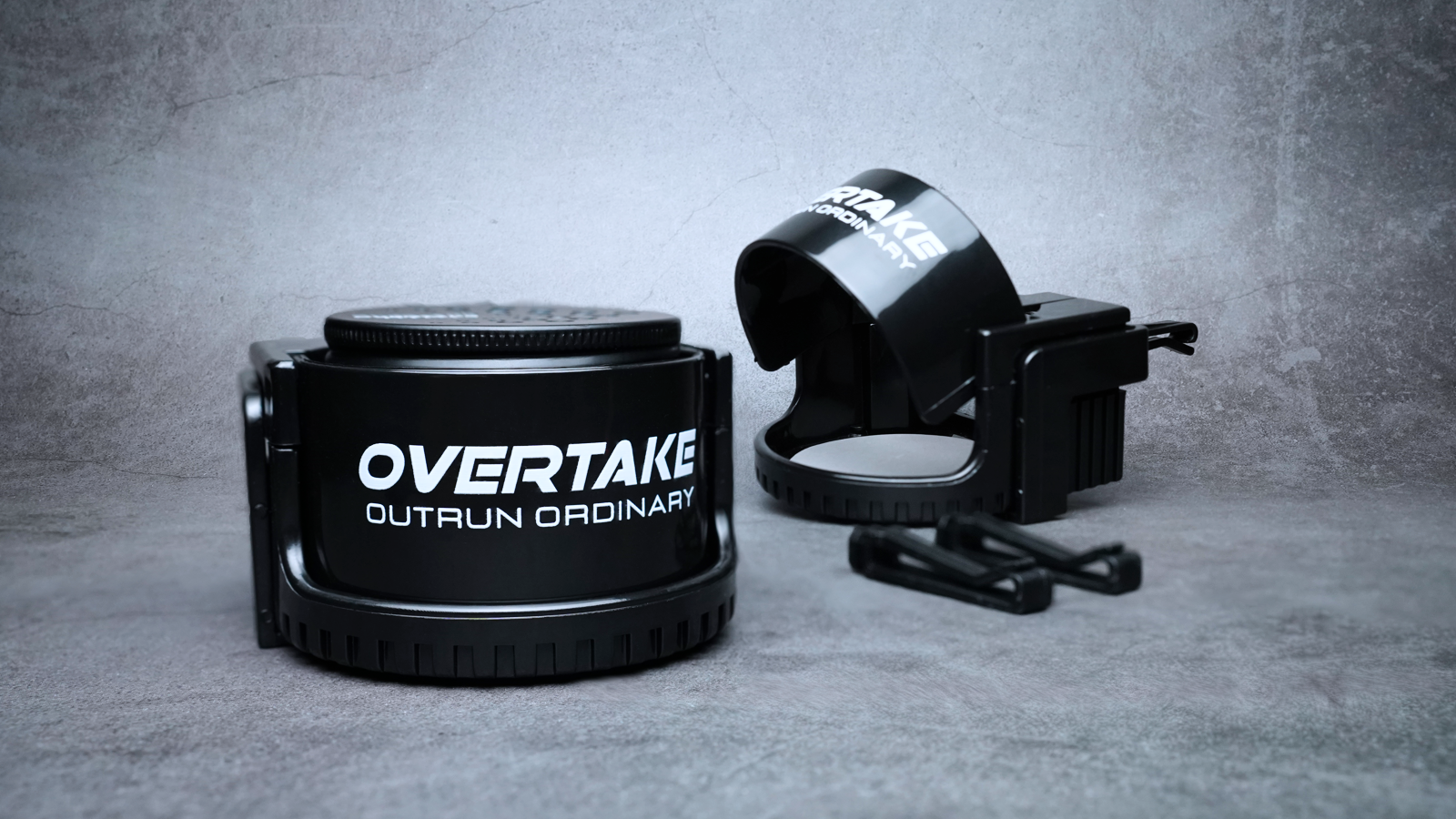 Overtake vent mount car air freshener holder displayed — Overtake Scents