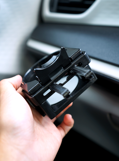 Overtake vent mount car air freshener holder held in hand — Overtake Scents Melbourne