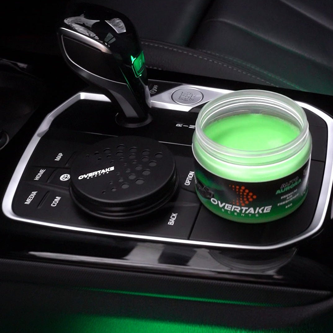 Auto Aurora gel car air freshener product shot — Overtake Scents
