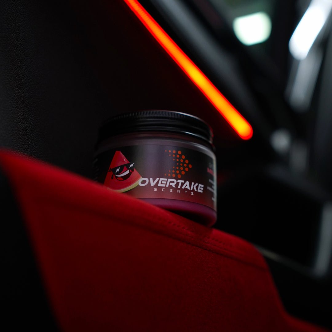 Cool Melon gel car air freshener product shot — Overtake Scents
